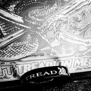 Don't tread on me metal bracelet